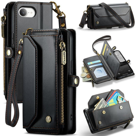 CaseMe iPhone 16e/iPhone 17e Etui C36 Series Svart