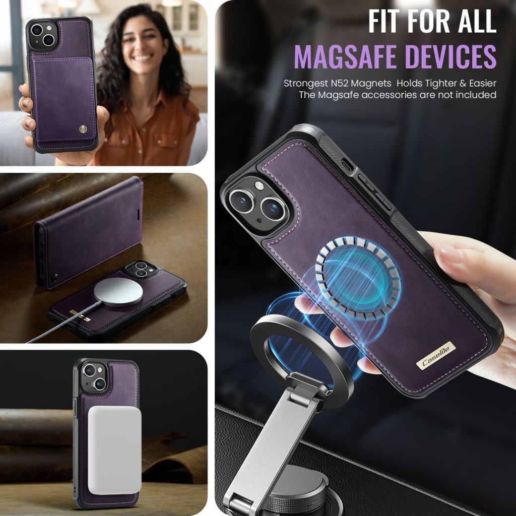 CaseMe iPhone 13 Etui C49 Series Lilla