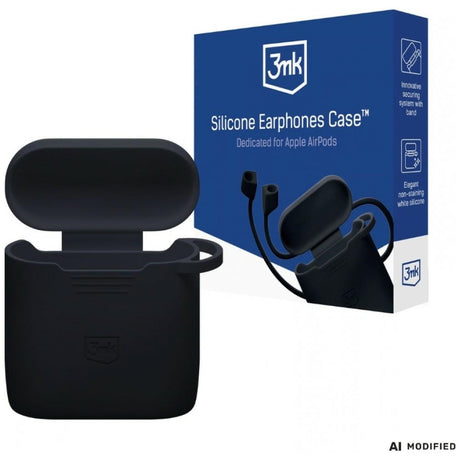 3mk AirPods 4/5 Deksel Silikon Svart
