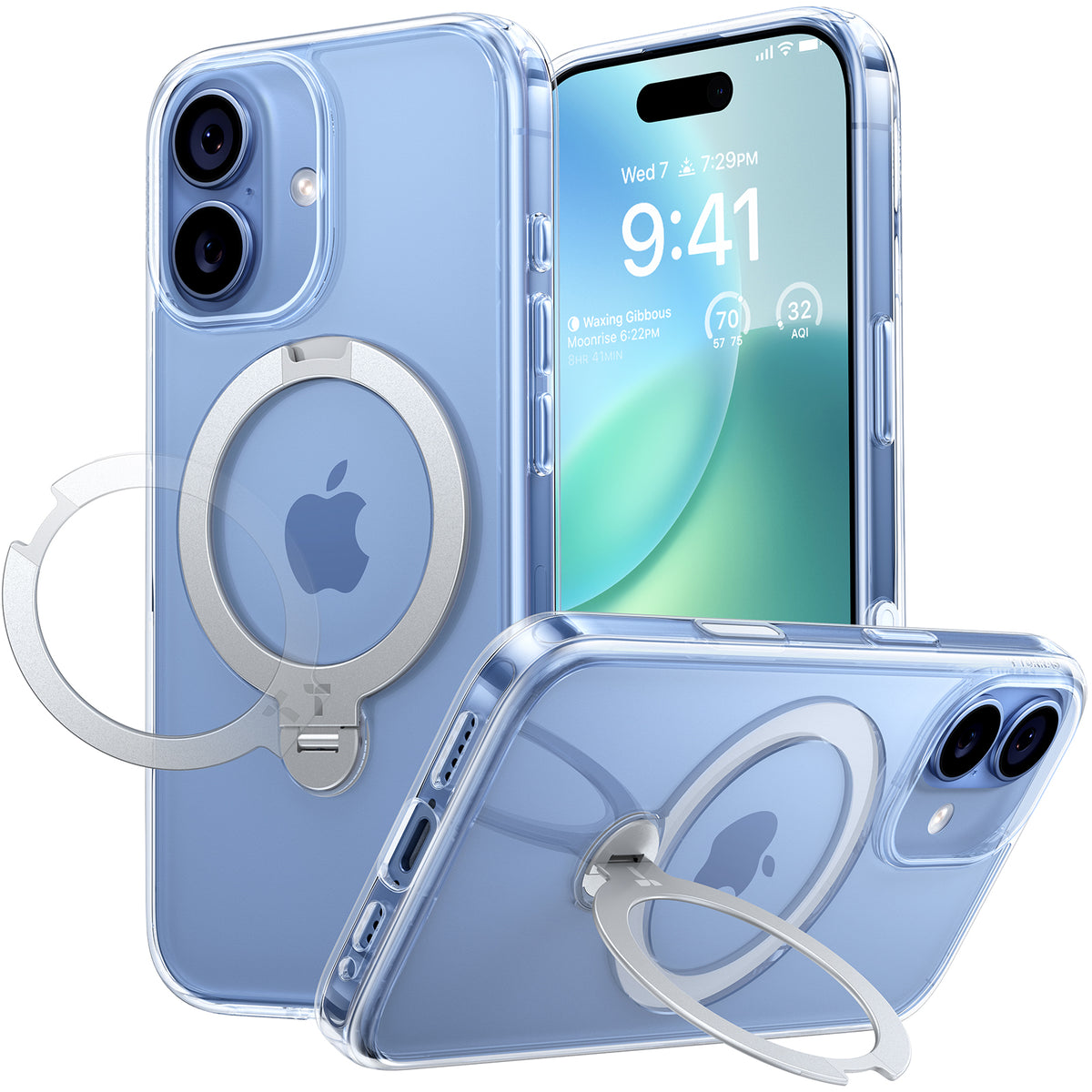 Torras iPhone 17 Deksel Ostand Q3 Spin Klar
