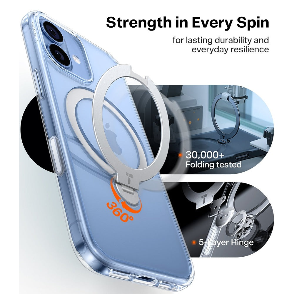 Torras iPhone 17 Deksel Ostand Q3 Spin Klar