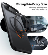 Torras iPhone Air Deksel Ostand Q3 Spin Obsidian Black