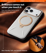 Torras iPhone 17 Pro Max Deksel Ostand Q3 Vegskin Pearl Gray