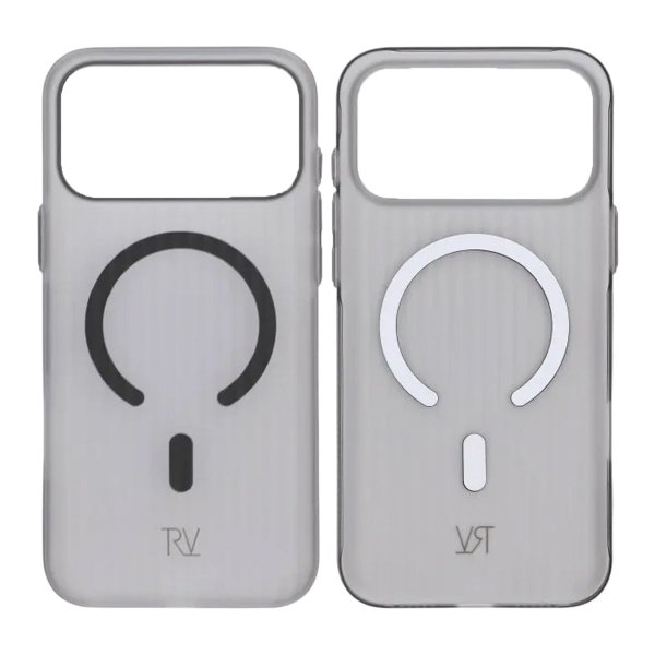 Rvelon iPhone 17 Pro Max Deksel Korrugerte MagSafe Grå