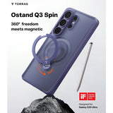Torras Samsung Galaxy S26 Ultra Deksel Ostand Q3 Spin Violet Surge