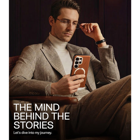 Torras Samsung Galaxy S26 Ultra Deksel Ostand Q3 Vegskin Amber Brown