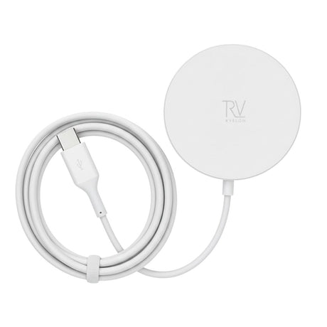 Rvelon Trådløs MagSafe Lader Qi2 15W USB-C - Hvit