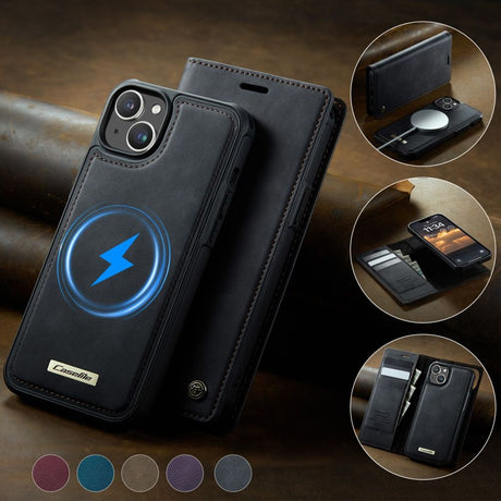 CaseMe iPhone 15 Etui C49 Series Svart