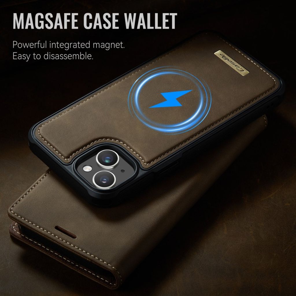 CaseMe iPhone 15 Etui C49 Series Brun
