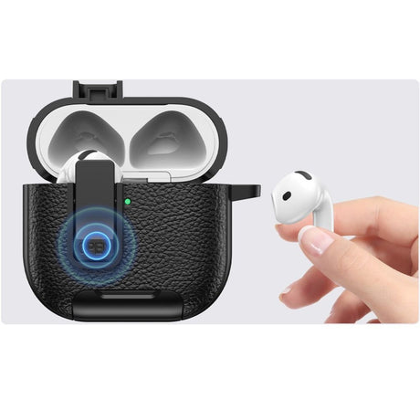 AirPods 4/5 Deksel Stativfunksjon Svart