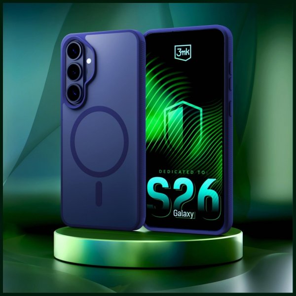 3mk Samsung Galaxy S26 Deksel Smoke MagCase Blå