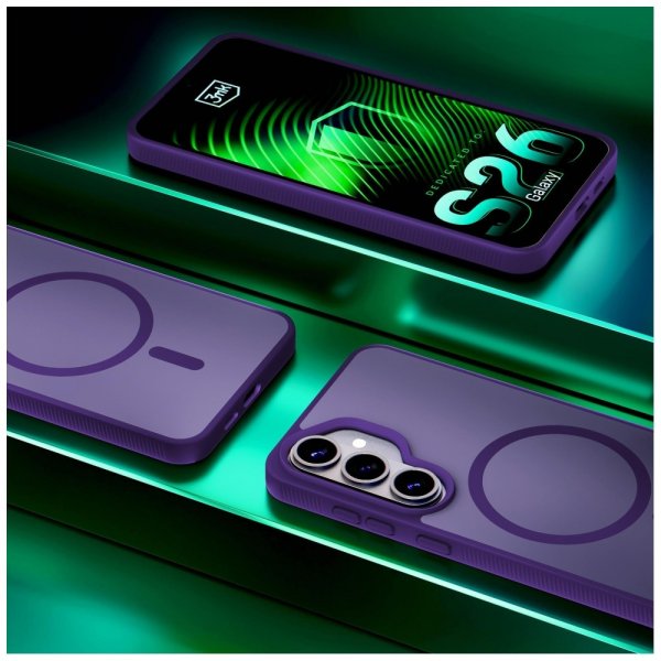 3mk Samsung Galaxy S26 Deksel Smoke MagCase Lilla