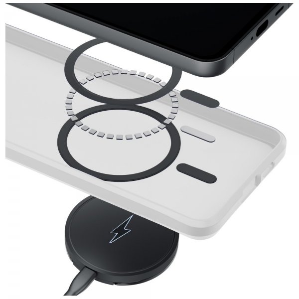 3mk Samsung Galaxy S26 Deksel Smoke MagCase Hvit