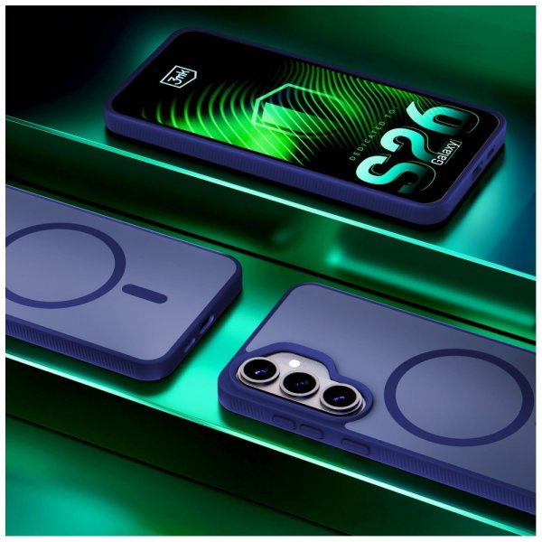 3mk Samsung Galaxy S26 Plus Deksel Smoke MagCase Blå