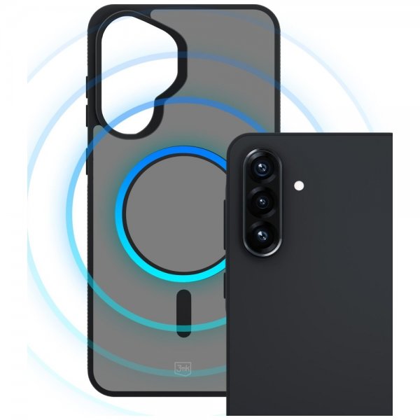 3mk Samsung Galaxy A37 Deksel Smoke MagCase Svart