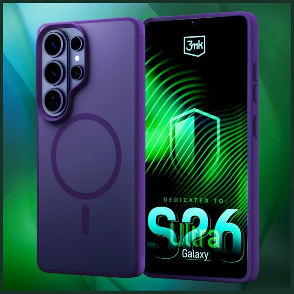 3mk Samsung Galaxy S26 Ultra Deksel Smoke MagCase Lilla