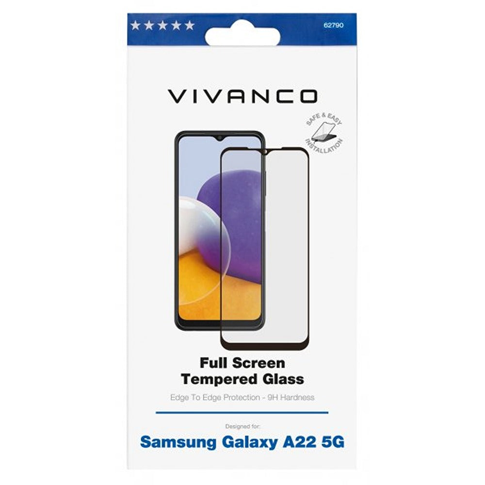 Vivanco Samsung Galaxy A22 5G Skjermbeskytter Full Screen