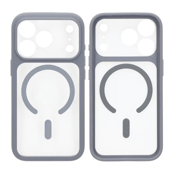 iPhone 17 Pro Max Deksel Kamerastøtfanger MagSafe Grå