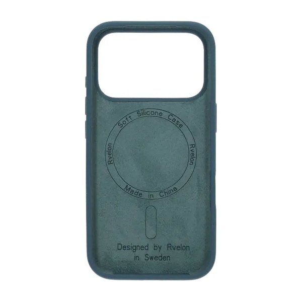 Rvelon iPhone 17 Pro Deksel Silikon MagSafe Grønn
