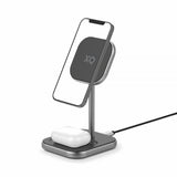 Xqisit Charging Station 2in1 MagSafe Svart