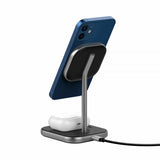 Xqisit Charging Station 2in1 MagSafe Svart