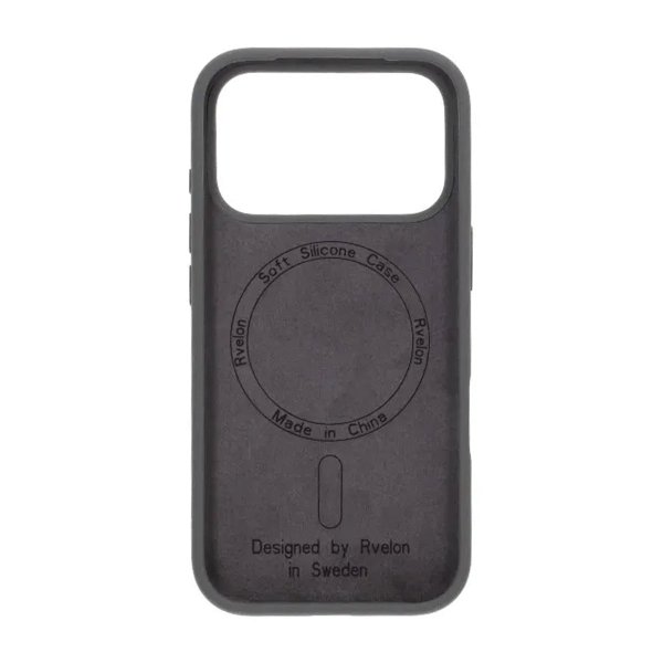 Rvelon iPhone 17 Pro Deksel Silikon MagSafe Grå