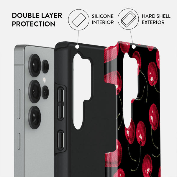 Burga Samsung Galaxy S25 Deksel Tough Cherrybomb