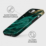 Burga iPhone 16e/17e Deksel Tough Emerald Pool