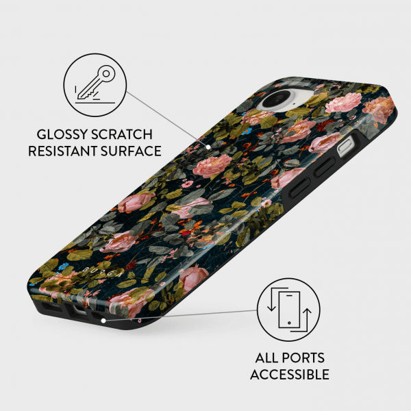 Burga iPhone 16e/iPhone 17e Deksel Tough Bloomy Garden