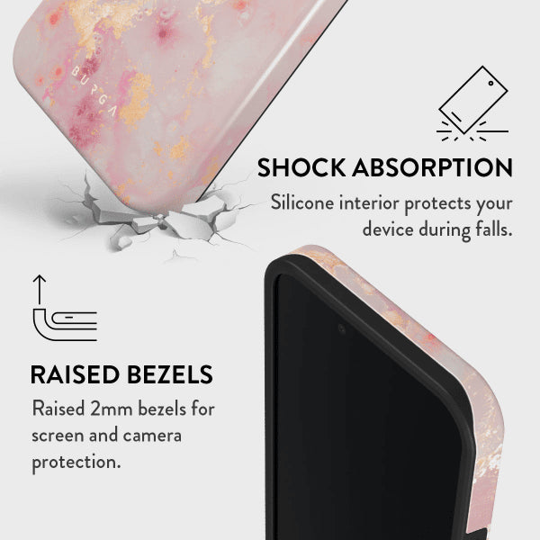 Burga iPhone 16e/iPhone 17e Deksel Tough Golden Coral