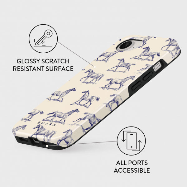 Burga iPhone 16e/17e Deksel Tough Derby Race