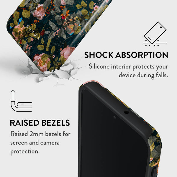 Burga Samsung Galaxy A16 Deksel Tough Bloomy Garden