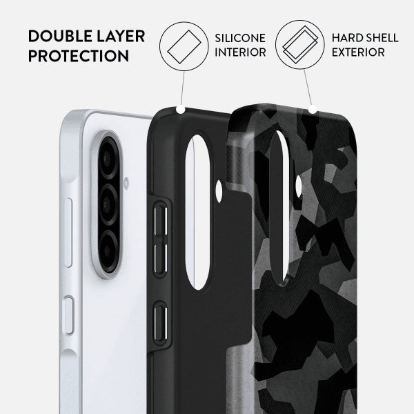 Burga Samsung Galaxy A56 Deksel Tough Night Black Camo