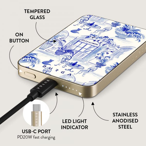 Burga Powerbank MagSafe 5000 mAh Sobremesa Gull