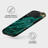 Burga iPhone 17 Pro Max Deksel Tough MagSafe Emerald Pool