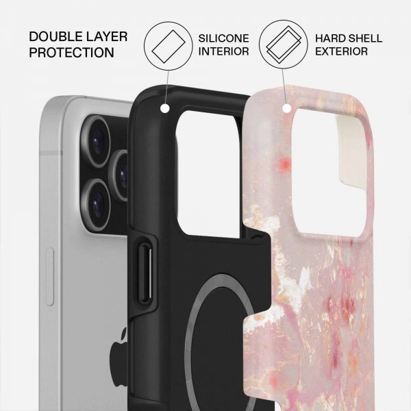 Burga iPhone 17 Pro Deksel Tough MagSafe Golden Coral