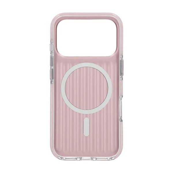 iPhone 17 Pro Deksel Korrugerte MagSafe Rosa