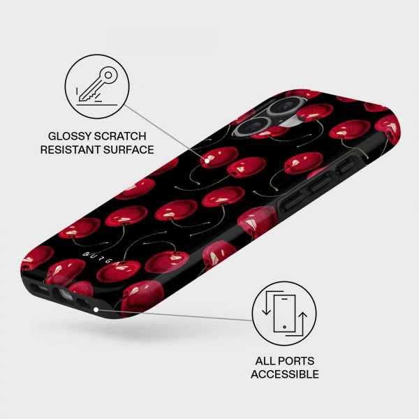Burga iPhone 17 Deksel Tough MagSafe Cherrybomb