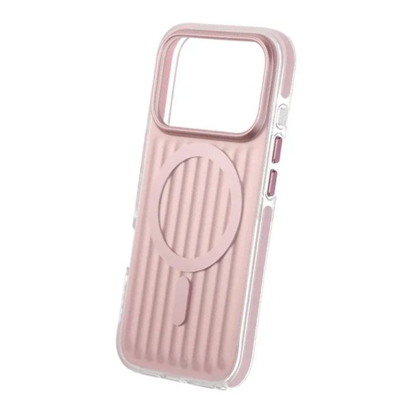 iPhone 17 Pro Deksel Korrugerte MagSafe Rosa