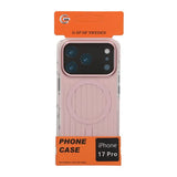 iPhone 17 Pro Deksel Korrugerte MagSafe Rosa