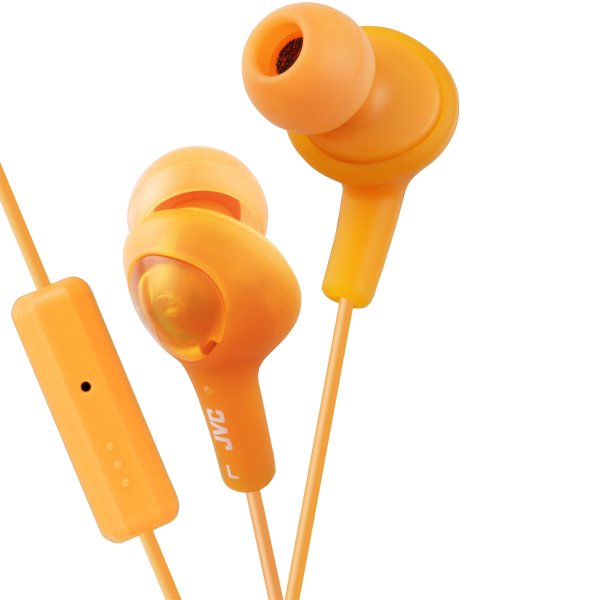 JVC Hodetelefoner FR6 Gumy Plus Mic Oransje