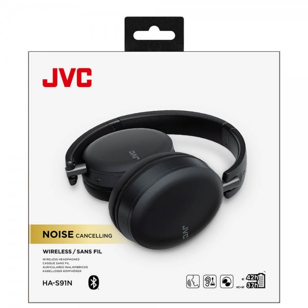 JVC Hodetelefoner Over-Ear Svart ANC HA-S91N