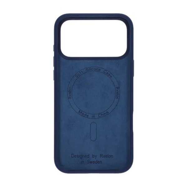 Rvelon iPhone 17 Pro Max Deksel Silikon MagSafe Blå