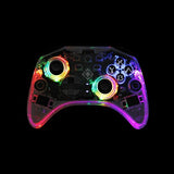 Deltaco Gaming Transparent Wireless Controller for Switch with RGB