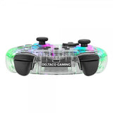 Deltaco Gaming Transparent Wireless Controller for Switch with RGB
