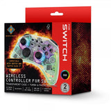Deltaco Gaming Transparent Wireless Controller for Switch with RGB