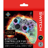 Deltaco Gaming Transparent Wireless Controller for Switch with RGB