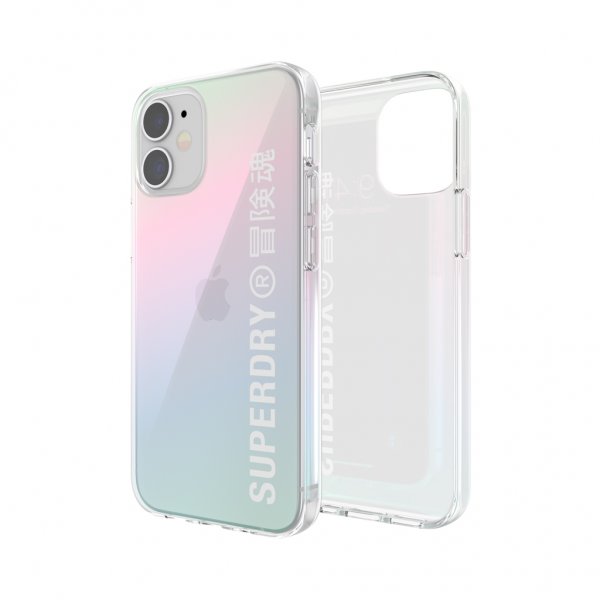 Superdry iPhone 12 Mini Deksel Snap Case Clear Holographic