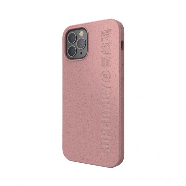 Superdry iPhone 12/iPhone 12 Pro Deksel Snap Case Compostable Materials Rose Pink