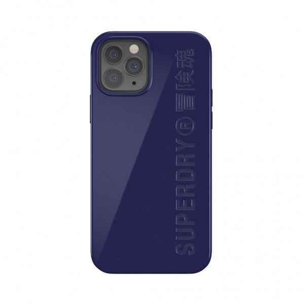 Superdry iPhone 12/iPhone 12 Pro Deksel Snap Case Compostable Materials Navy Blue